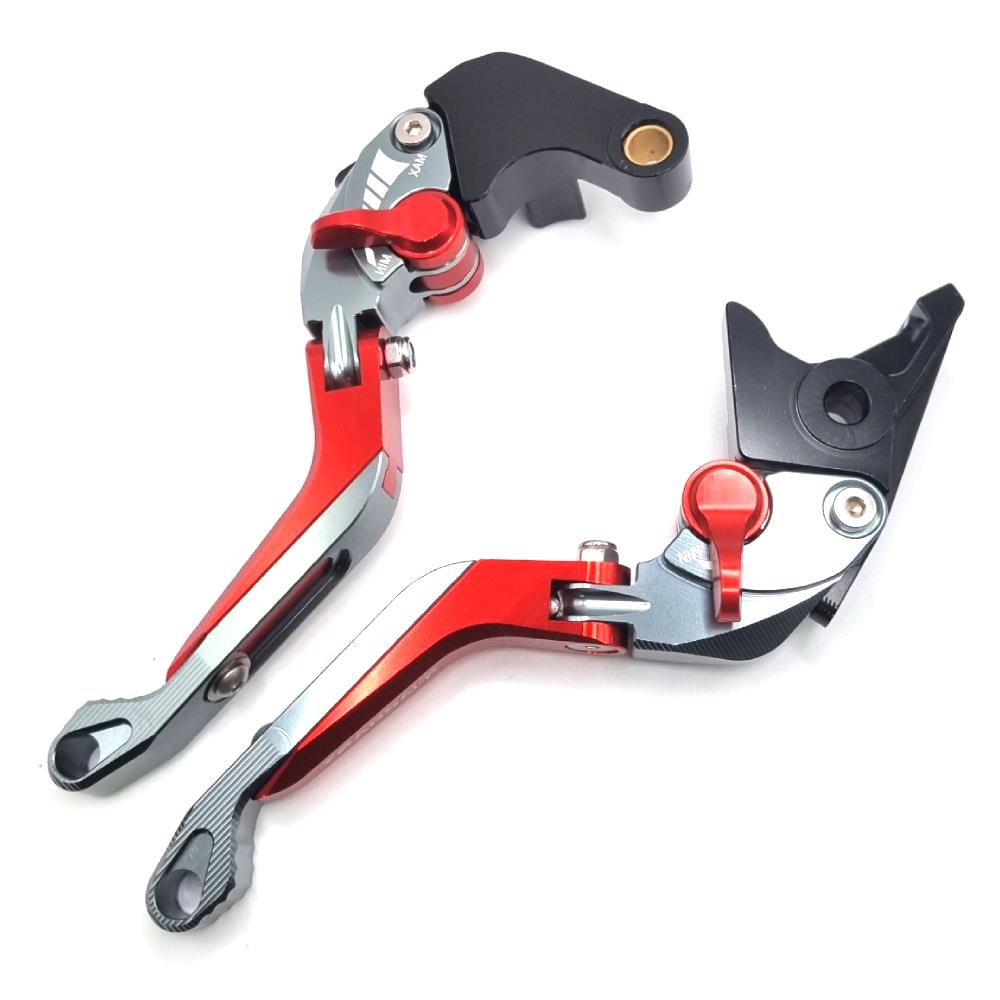 RED ADJUSTABLE BRAKE & CLUTCH LEVERS SET - HONDA TRANSALP 750 XL750 2023-2024