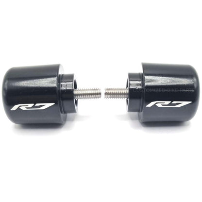 Motorcycle Hand Grips Handlebar Bar Ends Cap - Yamaha YZF-R7 2021-2024