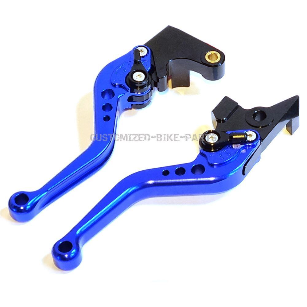 Short Blue Clutch & Brake Levers For Yamaha MT-10 SP 2016-2021