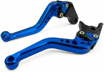 Short Blue Clutch & Brake Levers For Yamaha FJ-07 / MT-07 2014-2024