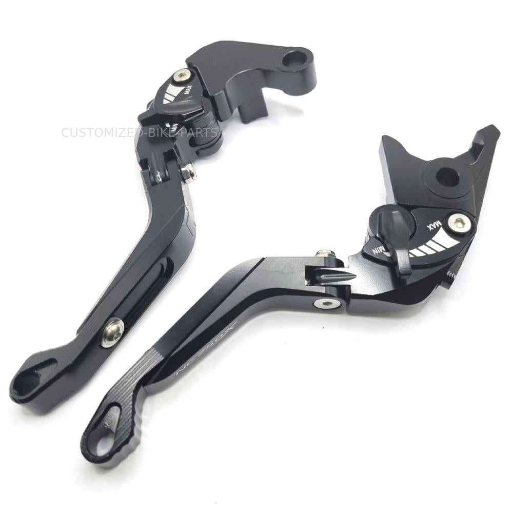 BLACK / BLACK ADJUSTABLE BRAKE & CLUTCH LEVERS SET - HONDA NC750X 2016-2023