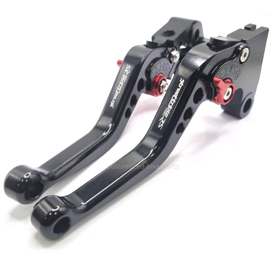 Short Black Clutch & Brake Levers for Triumph 765 Street Triple RS 2020-2023