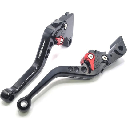 Short Black Clutch & Brake Levers for Triumph 765 Street Triple RS 2020-2023