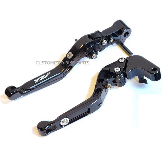 Black / Black Brake & Clutch Levers Set Yamaha YZF-R1 R1M R1S R6 2015-2024