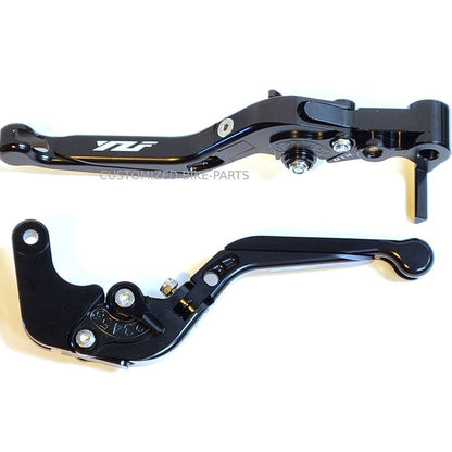 Black / Black Brake & Clutch Levers Set Yamaha YZF-R1 R1M R1S R6 2015-2024