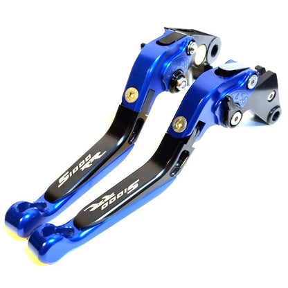 Blue/black Adjustable Extendable Brake Clutch Levers Set - BMW S1000RR 2020-2023