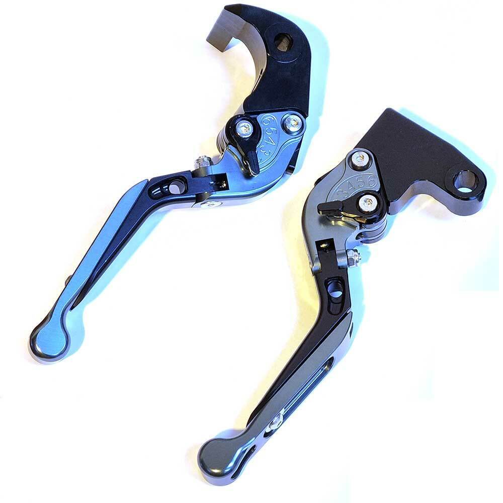 Titanium / Black Clutch Brake Lever Set Triumph Daytona 675 2006-2017