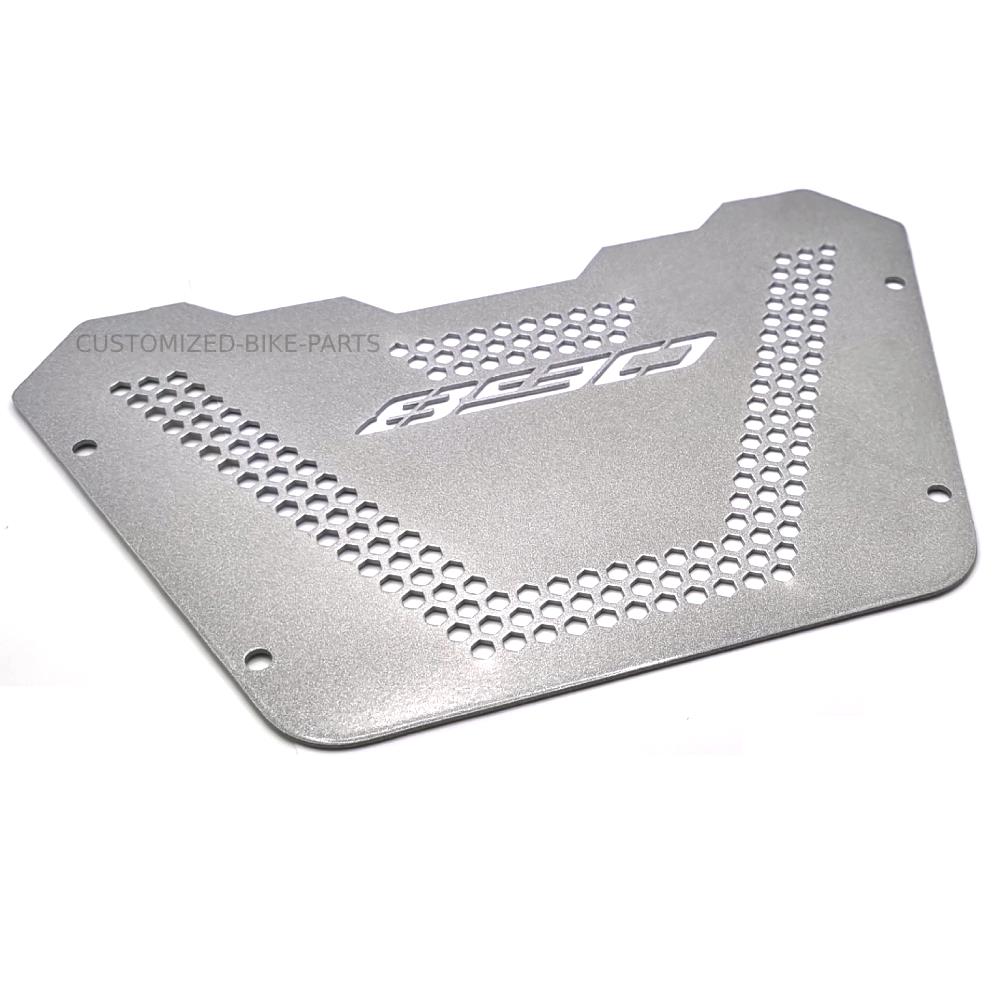 KTM 890 Adventure R S Engraved Engine Guard Bash Plate Cover Mud - Silver