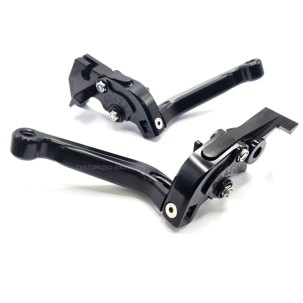 Adjustable Clutch Brake Levers Black/Black Suzuki TL1000S 1997-2001