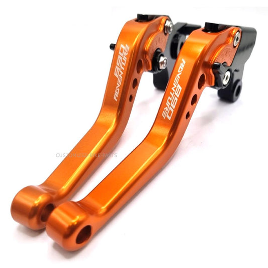 KTM 890 R / S Adventure 2019-2024 Short Clutch & Brake Lever Set - Orange