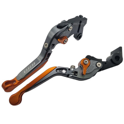 KTM 890 Duke R 2020-2024 | Adjustable Clutch Brake Lever Set Titanium / Orange