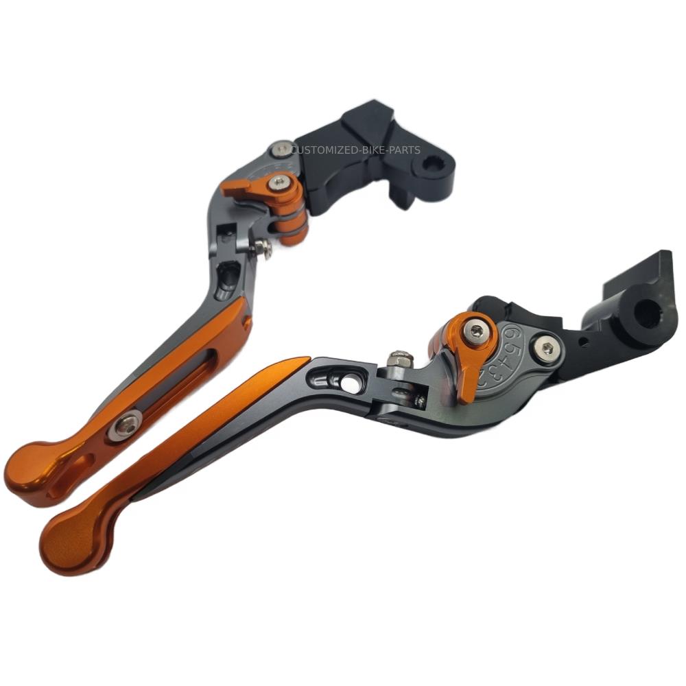 KTM 890 Duke R 2020-2024 | Adjustable Clutch Brake Lever Set Titanium / Orange