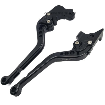 Long Black Clutch & Brake Levers For Moto Guzzi V7 Stone / Special / Custom