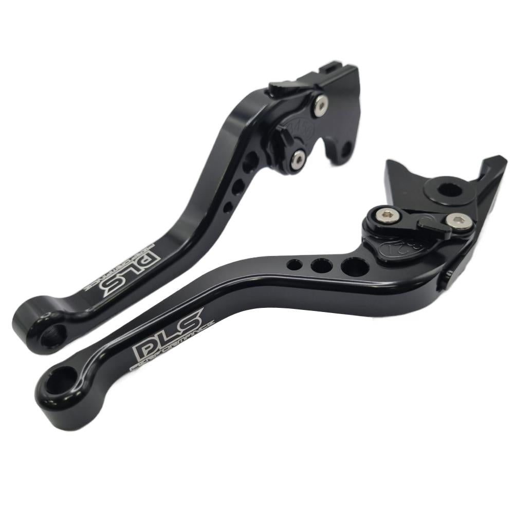 DLS Performance Short Black Clutch & Brake Levers For Suzuki GSX-S 750 2011-2023