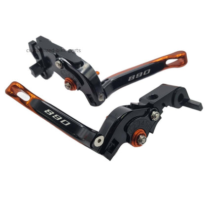 KTM 890 Duke R 2020-2024 | Adjustable Clutch Brake Lever Set Black / Orange